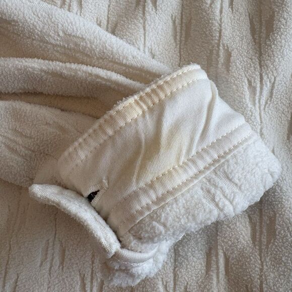 Women’s Ivory Colored Fleece Jacket Eddie Bauer Size 2T XL - Picture 6 of 6